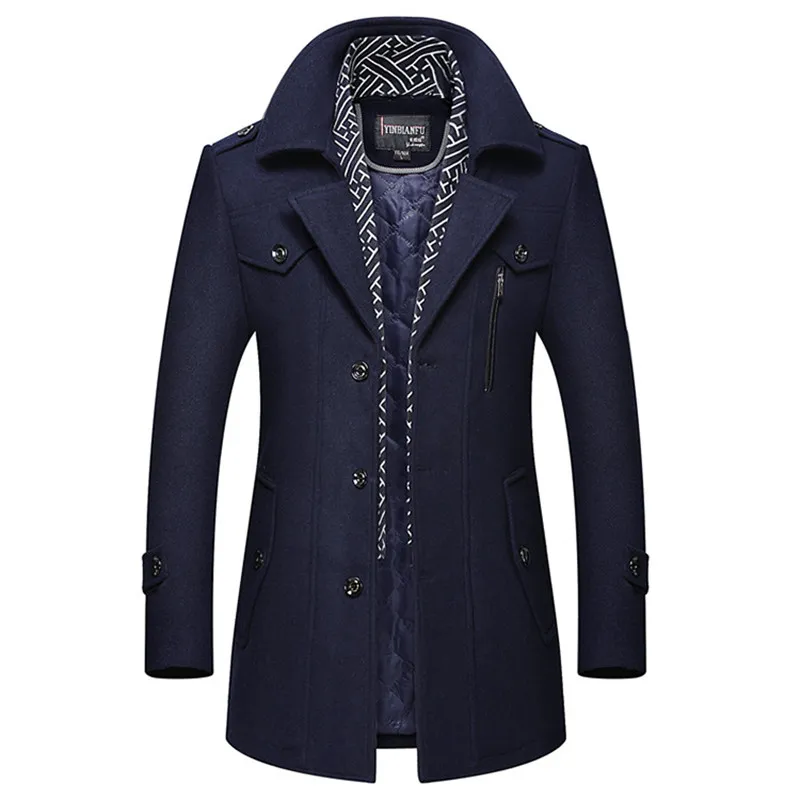 Designer pea hot sale coat mens