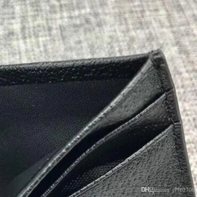 Men's Genuine Cowhide Leather Purse Fashion Slim Coin Bag Business Bank ID Credit Card Holder Black Wallet Holder Money Pocket 2019 New