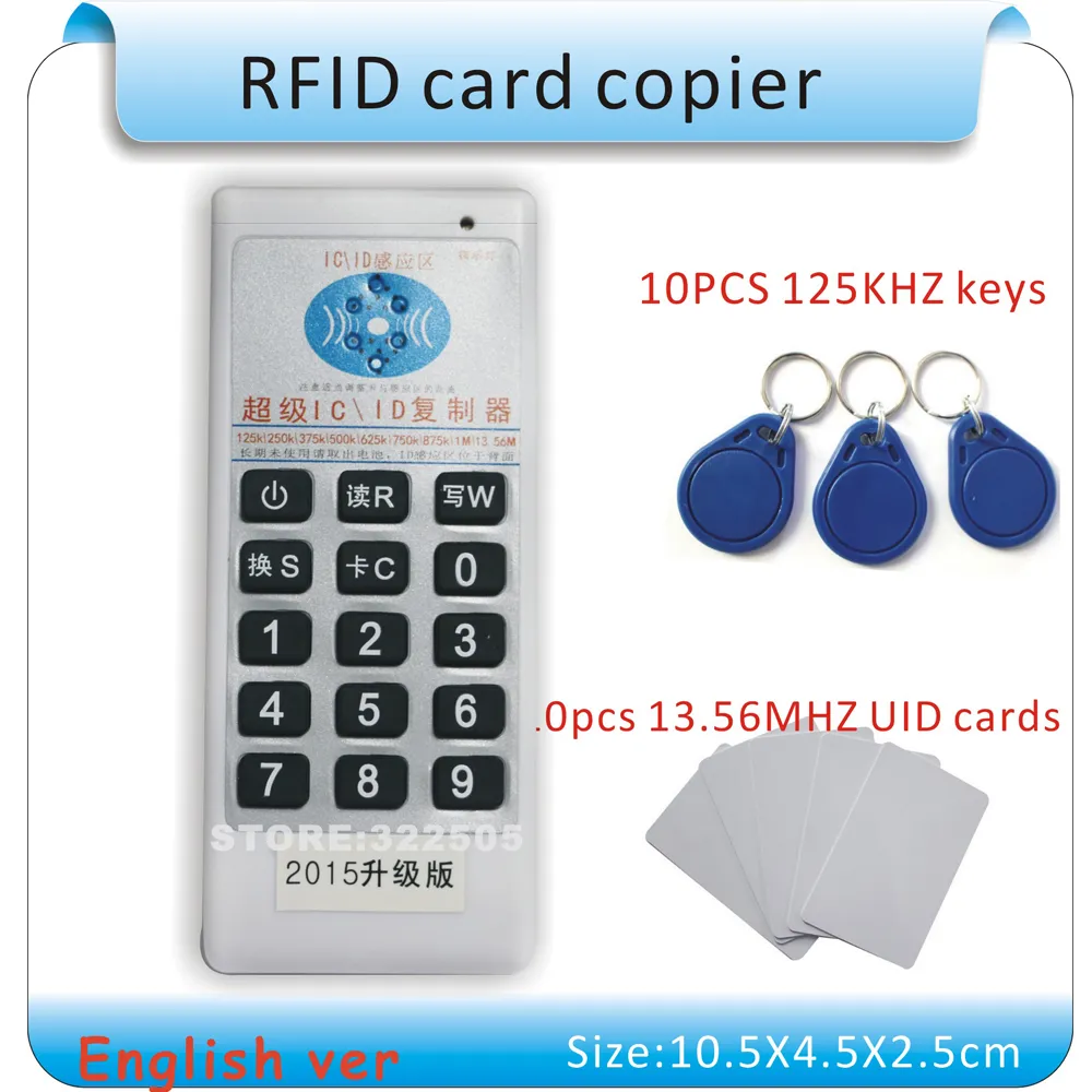 Duplicateur de lecteur rfid premium, copieur nfc, programmeur de carte à  puce, décodeur 125khz 13.56mhz, cartes porte-clés uid t5577, usb