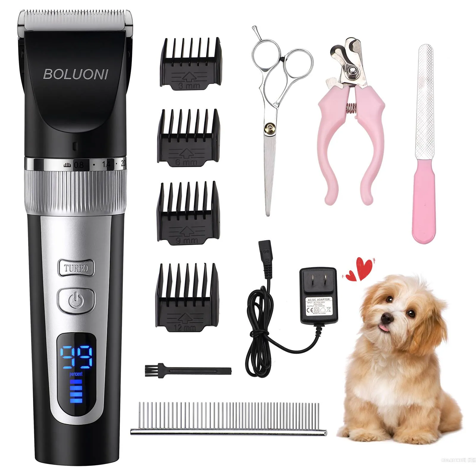 Cachorrinho de cães Clippers sem cordão Shaver Professional Clipper Rechargable