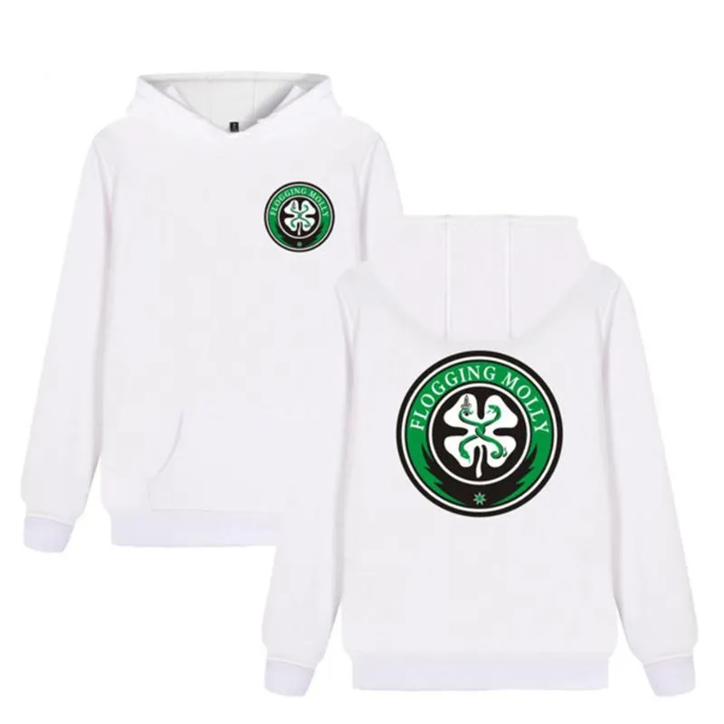 2020 Offre Spéciale Flogging Molly Musique Sweat À Capuche Pour Homme Femmes Punk Sweat Haute Qualité Automne Garder Sweat À Capuche Chaud Blanc Mode