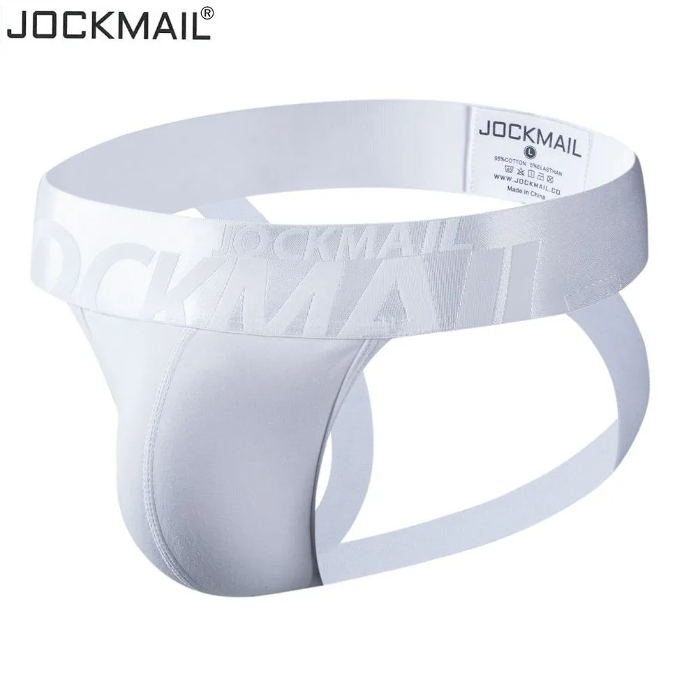 Jockmail Jockstrap Sexy Gay Underwear Men String G String Men Thong Penis Pouch Briefs Slip Cotton White Black
