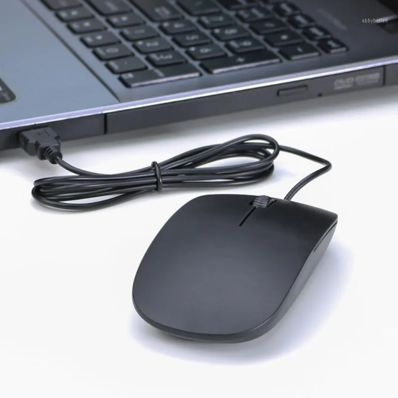 Мыши Gaming Mouse Ultra Thin Plired 3 кнопки 1200DPI Оптический 3D Roller USB для ПК.