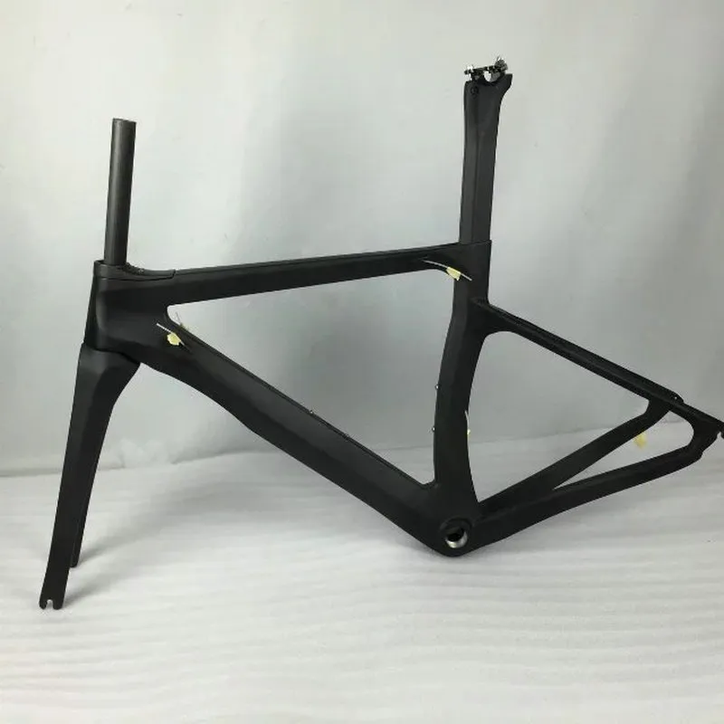 Cadre Vélo Route Fibre De Carbone Fourche BSA Frein Disque - Neuf Multiple Tailles