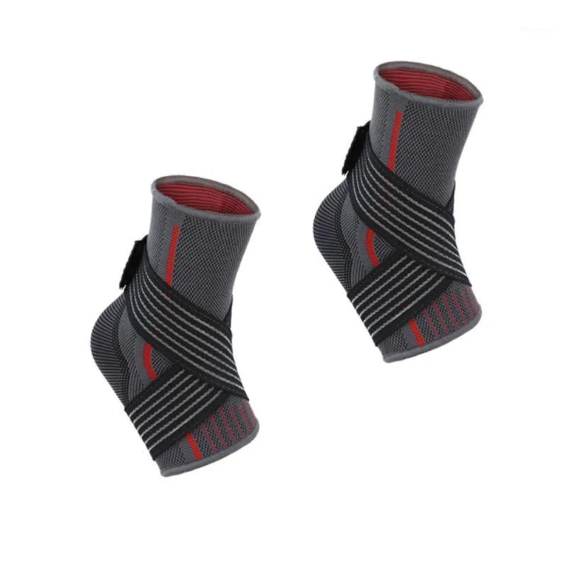 1 PC Sport Ankelstöd Bekväm fitness Ridning Förpackning Ankle Brace för motion Basketball Sprängförsörjning (Röd, Si1