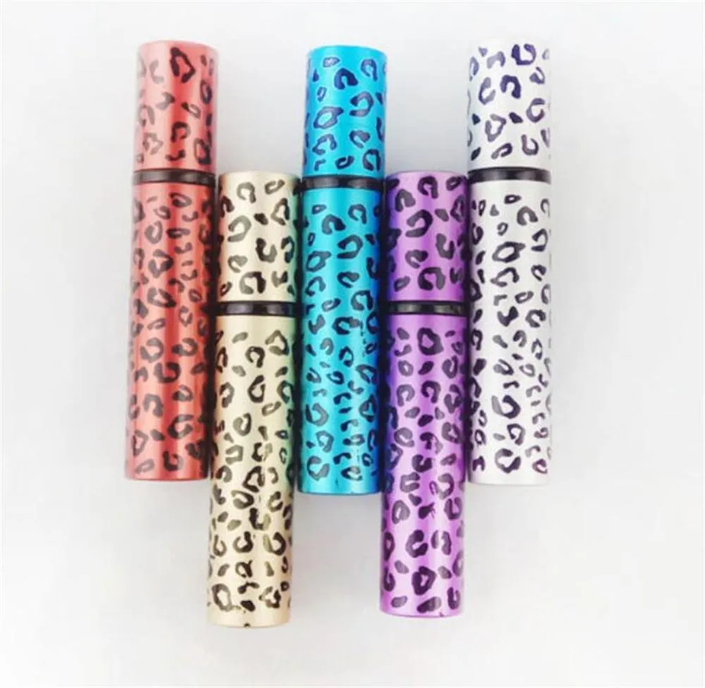 Factory 8ml Portable Perfume Atomizer Refilable Empty Small Spray Bottle for Travel Leopard Pattern Pocket Cologne Sprayer