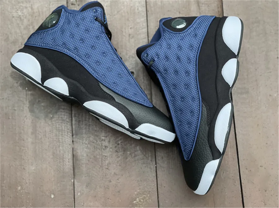 2022 Release 11 Low 13 Brave Blue Outdoor Shoes Hombres Mujeres Navy Black White University Blue 3M Reflective Real Carbon Fiber Sports Sneakers Tamaño 36-47