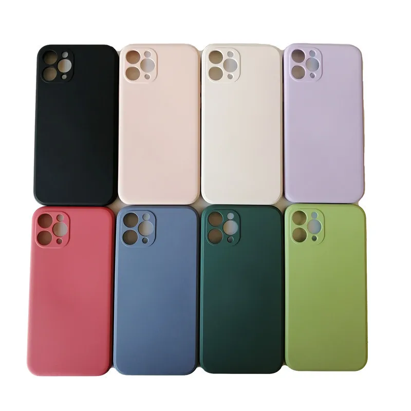 Fundas de teléfono móvil suave de TPU de alta calidad, funda de silicona líquida con cubo de Rubik para iPhone 13 12 Mini 11 Pro Xr X Xs Max 7 8 6S Plus