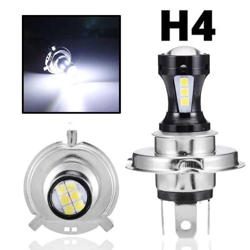 2pcs H4 Car LED Headlights Universal Motorcycle Truck Boat Tractor Trailer Offroad Working Light SMD 3030 Work Lights Spotlight