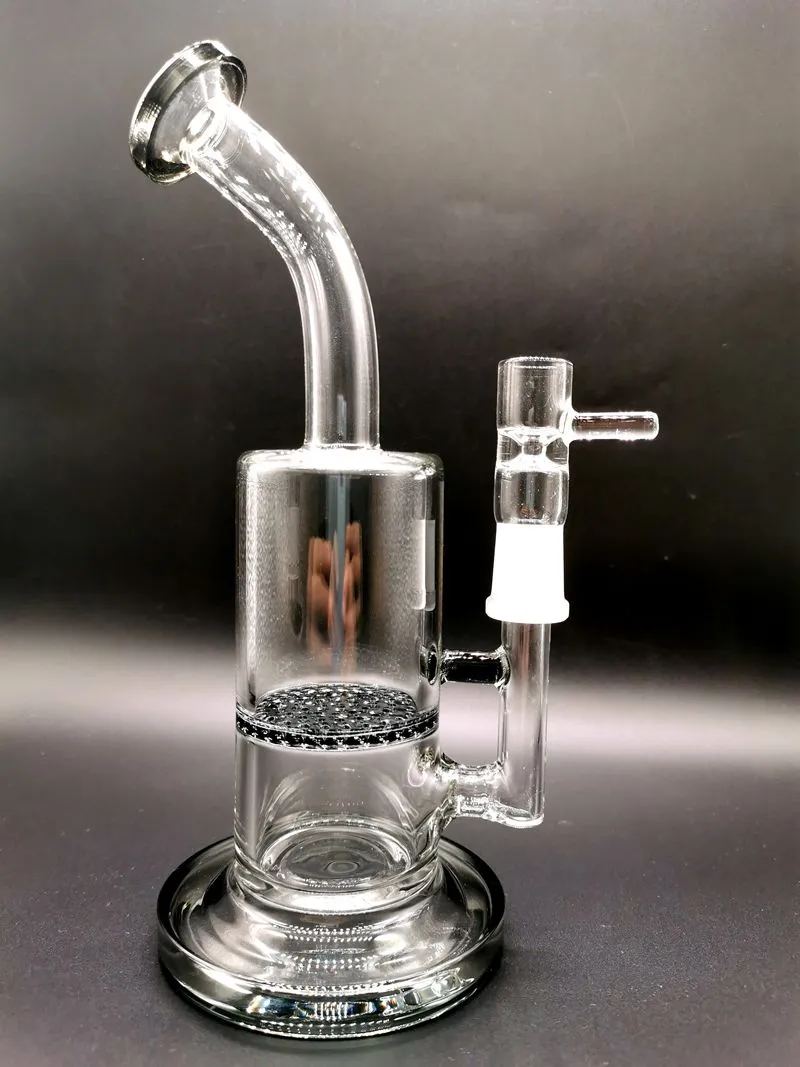 8.5 inches Phoenix black beaker bong Hookahs fab Jet Perc Freezable Coil Tube bong glass water pipe build a bubbler smoking heady