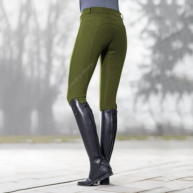 Womens Slim Fit Horse Riding Leggings For Fitness And Equestrian