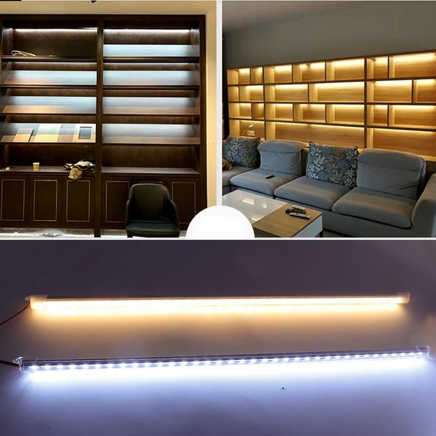 Super Bright 5050 Led Bar Light 0.5m 36 leds 12V Bande lumineuse dure U Groove Couleur blanche chaude / pure / froide