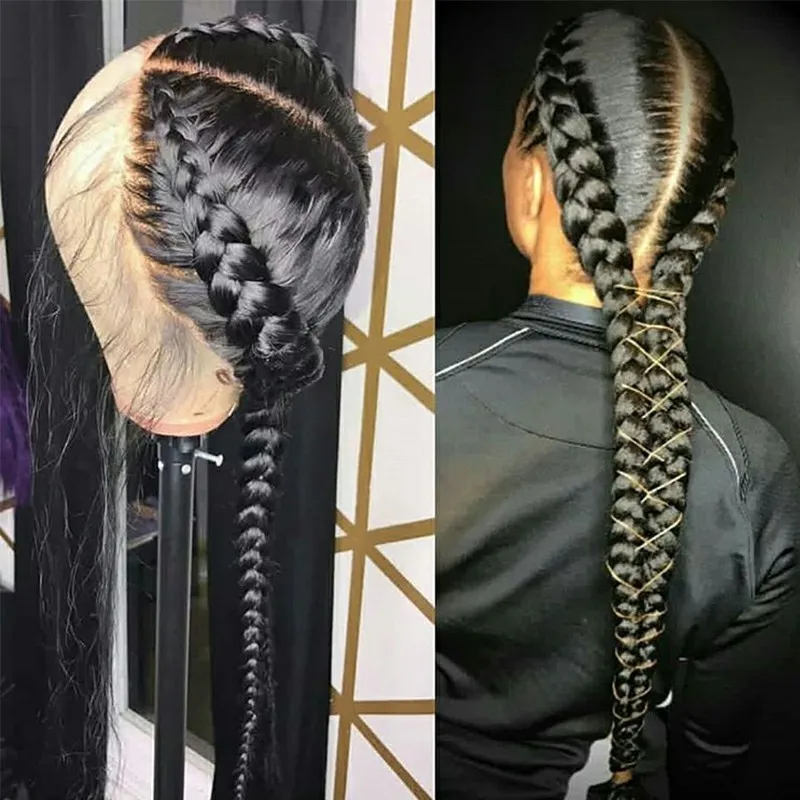 ベビーヘアストレートブラジルの透明レースウィッグ編み氷のフルレースウィッグレミーを持つプレパックのフルレースの人間の髪のウィッグ