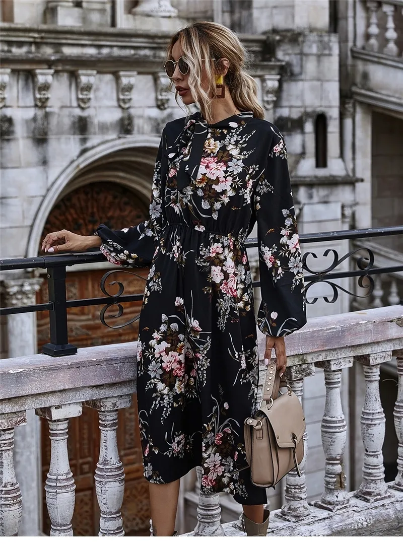 【yourmle】PUFF SLEEVE RIBBON DRESS PUFF SLEEVE RIBBON DRESS
