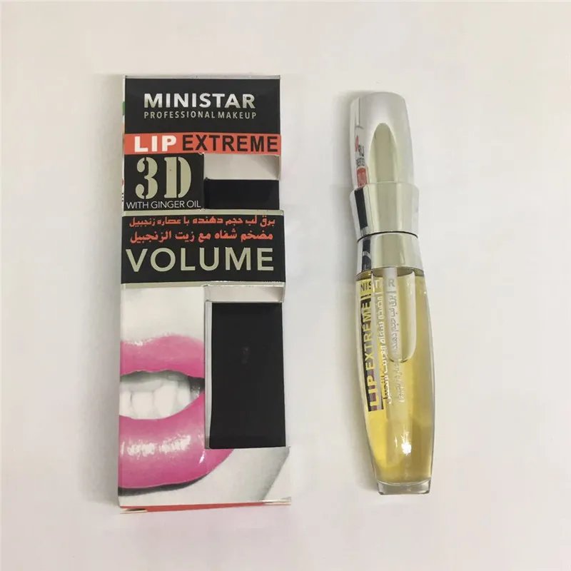 Ministar Lips Extreme Plumper 3D Brillant à lèvres Volume Repulpant Hydratant Lipgloss Maquillage avec de l'huile de gingembre