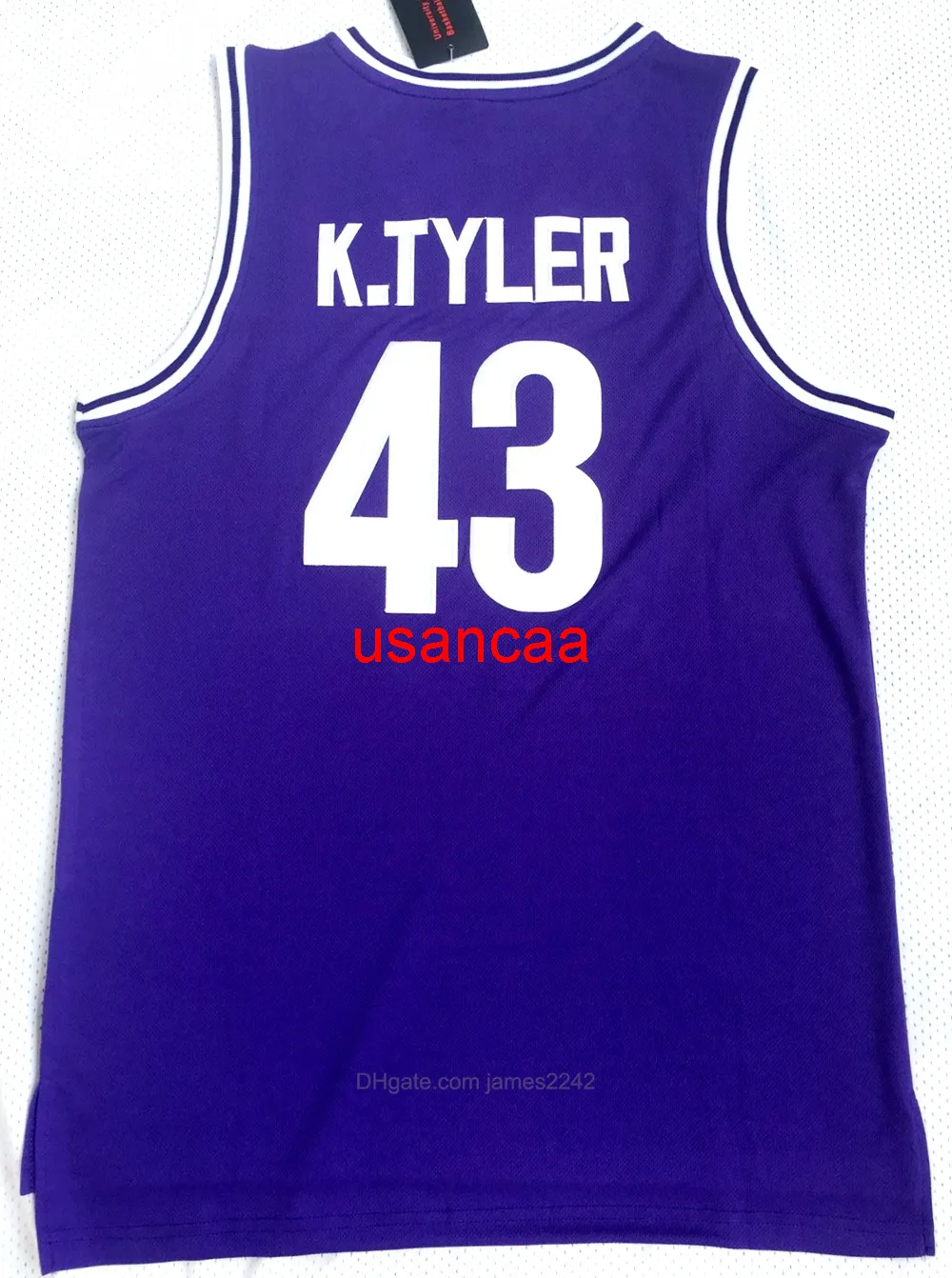 # The 6th Man Movie 43 Kenny Tyler Maglia da basket Uomo Huskies College Marlon Wayans Maglie Università Viola Taglia S-XXL