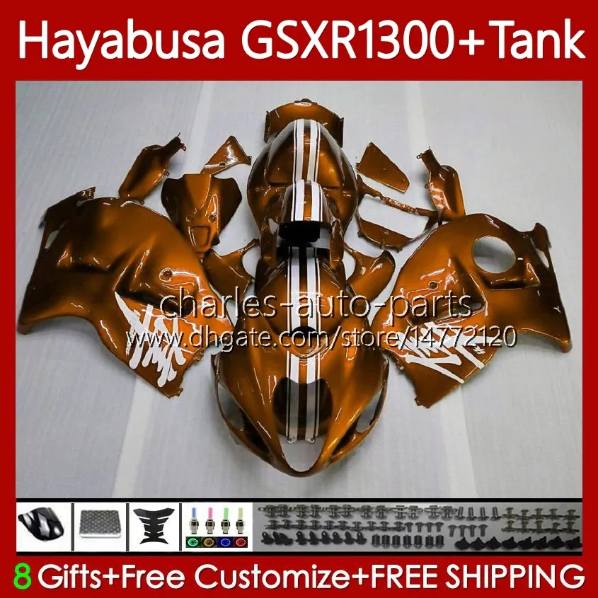 Kropps kit för Suzuki Hayabusa GSXR 1300CC 1300 CC 2002 2003 2004 2005 2006 2007 74NO.134 GSX-R1300 GSX R1300 GSXR-1300 96-07 GSXR1300 Mörk Orange 96 97 98 99 00 01 Fairings
