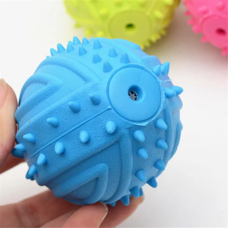 Fashion Pet Supply 3D Baseball Shape Rubber Round Ball Toy Interactive Funny Training Dog Molar Teeth Chew Toys