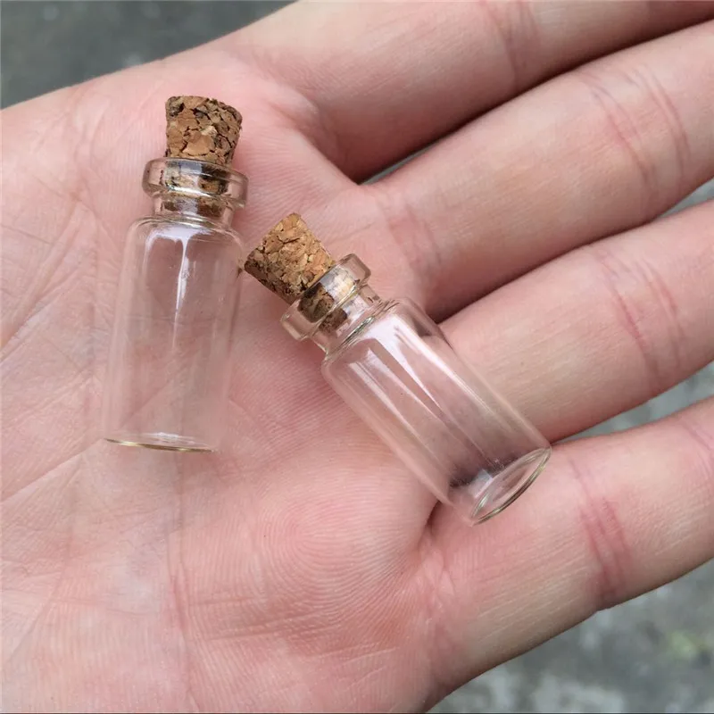 Mini glass bottles with
