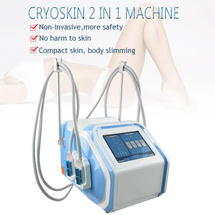 Cryo-elettroporazione macchina per la cura della pelle calda e fredda Cryolipolysis Body Slimming Equipment con EMS 4 maniglie può funzionare allo stesso tempo