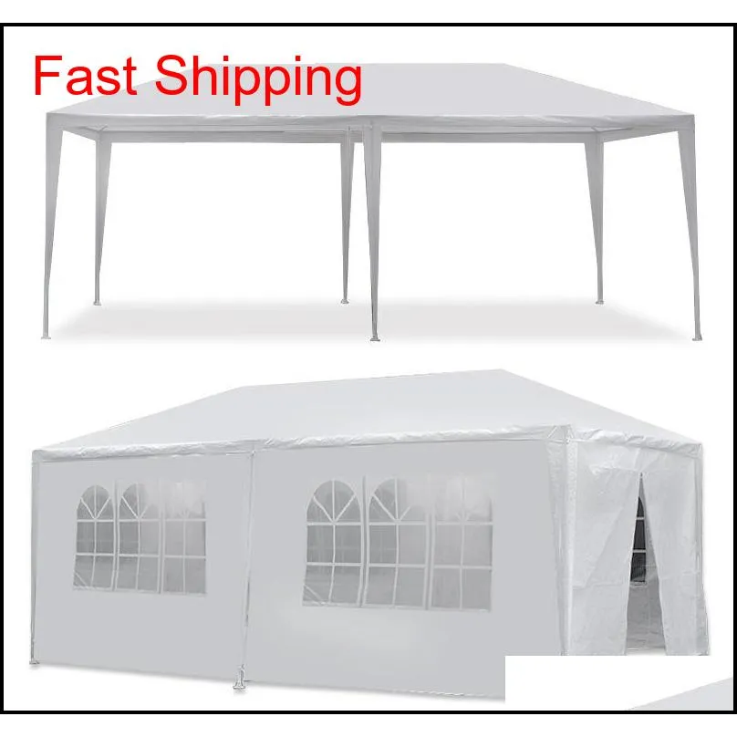 10 X 20' Outdoor Gazebo Feesttent W 6 Zijmuren Bruiloft Luifel Cater Evenementen Hzipt281J