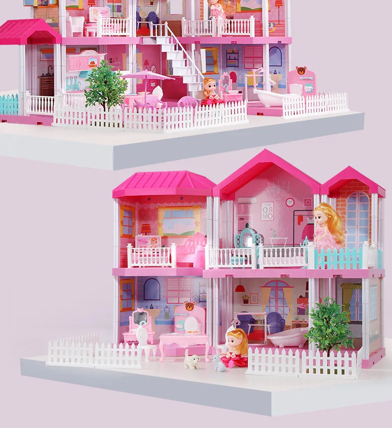 TD® Provence maison bricolage chalet modèle villa maison grande maison jouet  modèle intelligent enfants filles jouet cadeau - Cdiscount Jeux - Jouets