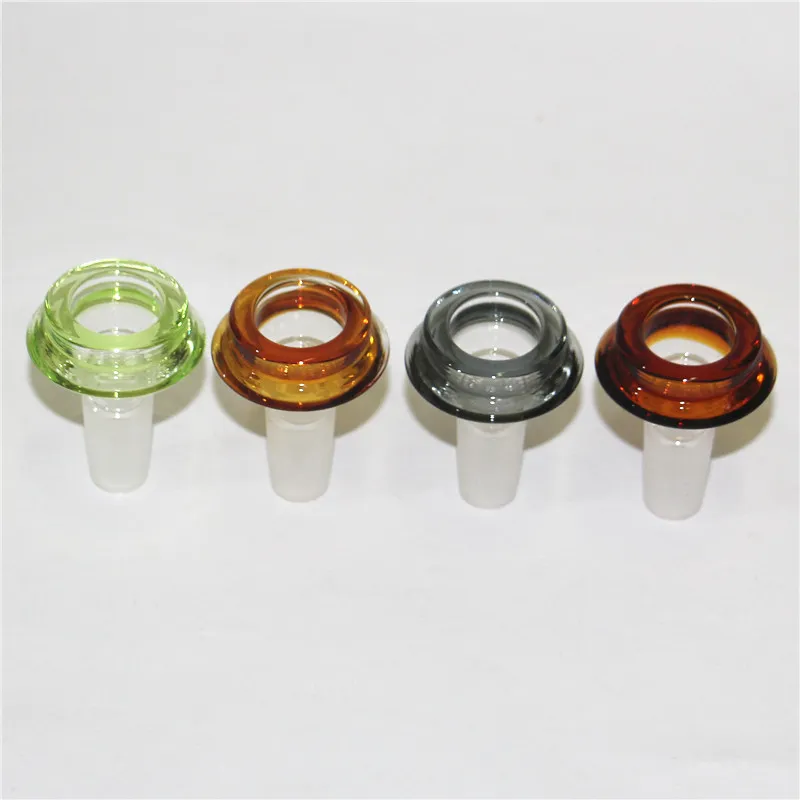 Ciotole di vetro maschili di alta qualità da 14 mm per narghilè di tabacco Bong Ciotola Pezzo Bong d'acqua Dab Oil Rig Tubo da fumo