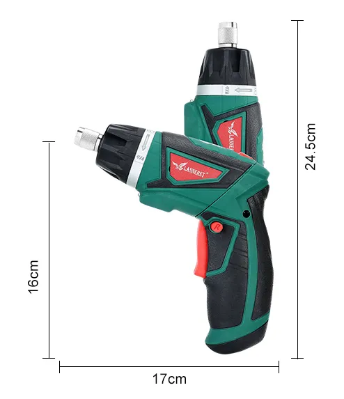 Tournevis électrique rechargeable avec poignée pivotante et type