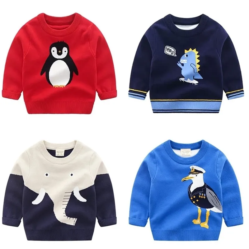 Vêtements pour enfants Automne et hiver Pull tricoté Pull pour enfants pour garçons et filles Cartoon Profusion Warm Kids 201128