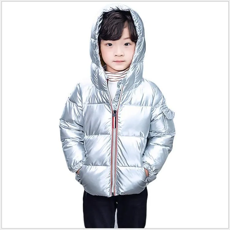 2021 New Arrivals Children Hooded Down Coat Jacket Autumn Winter Boys Girls Cotton-padded Parka & Coats Thicken Warm Jackets Kids Outwear