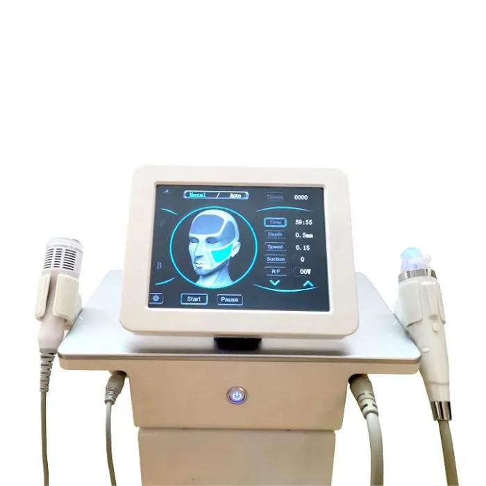 Fractional RF Microneedle Machine 10pins 25pins 64pins e nano agulhas Radiofrequency Skin Rejuvenescer microneedle com 2 alças