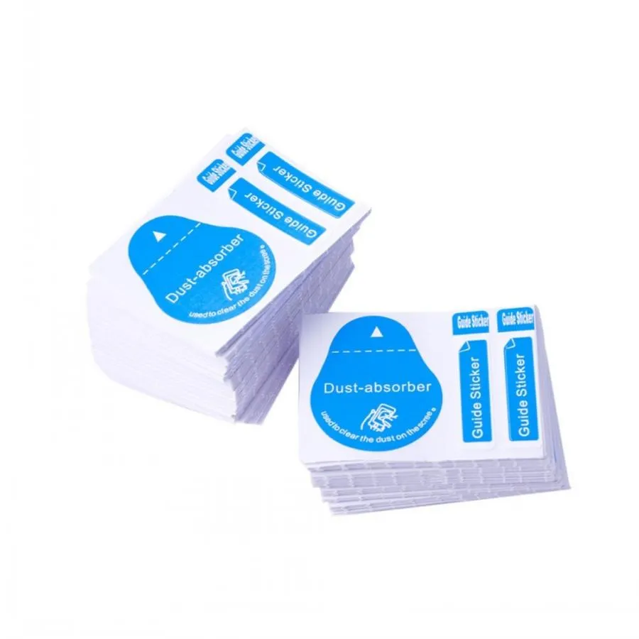 Dust Remove Sticker Blue Dust Removal Phone Screen Cleaning Tool 3 In 1 Dust Absorber Guide ...