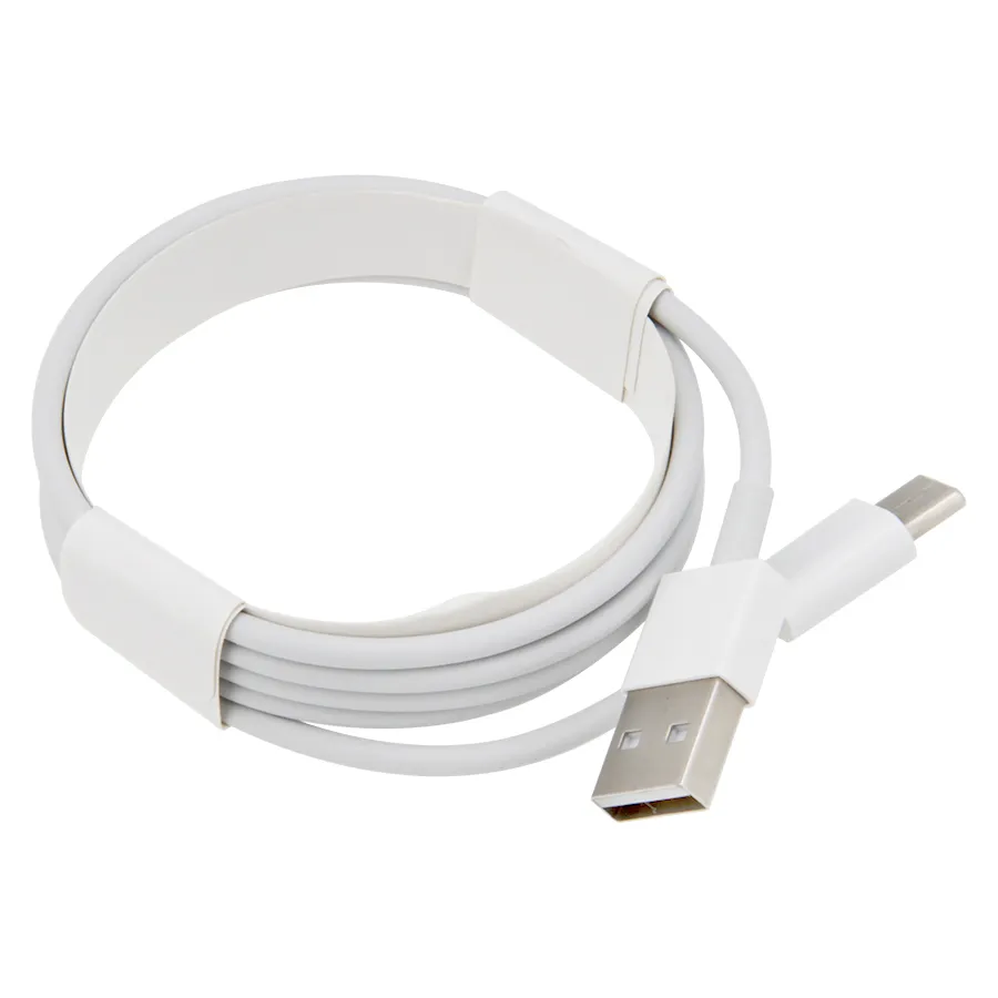 100pcs/lot White Round Cardboard Packing Micro USB Type-C Android Cable Fast Charging Data Cable for Samsungs4 Hua wei Xiao mi