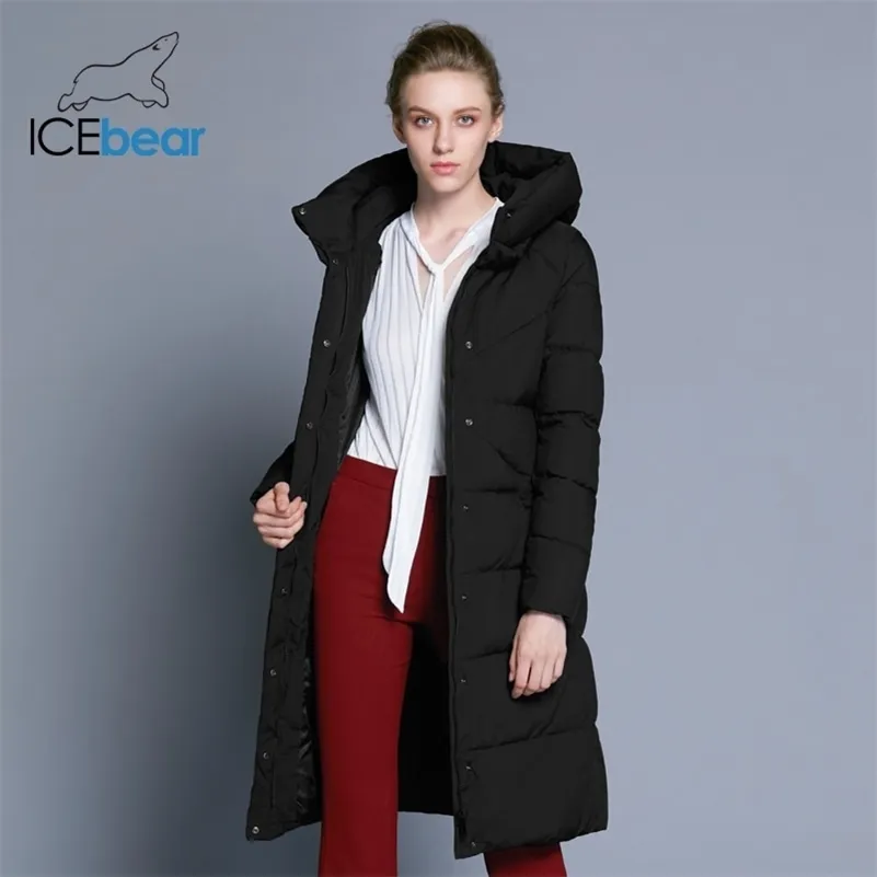ICEbear nouvelle veste d'hiver pour femmes de haute qualité simple manchette conception coupe-vent chaud femme manteaux marque de mode parka GWD18150 201217