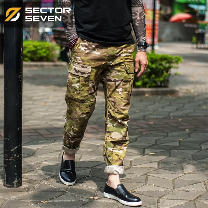 Sector Seven War Game men tactical cargo casual army military work Active pants trousers LJ201104