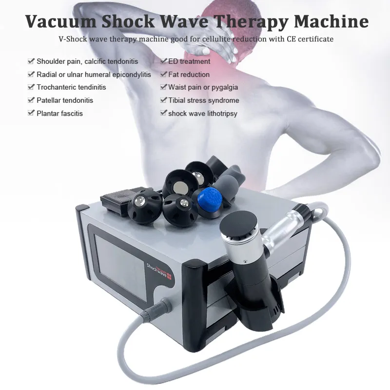 Akoestische Schokgolf Vacuüm Therapie Massage Body Shaping Machine Shockwave Therapy Machine Gebroken Dikke Shockwave Cellulitis Verkleinen