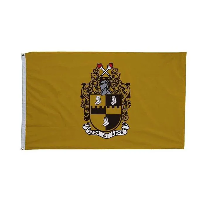 Alpha Phi Alpha-Flagge, 90 x 150 cm, Doppelnaht, 100D-Polyester, Festival-Geschenk, für drinnen und draußen, bedruckt, heißer Verkauf