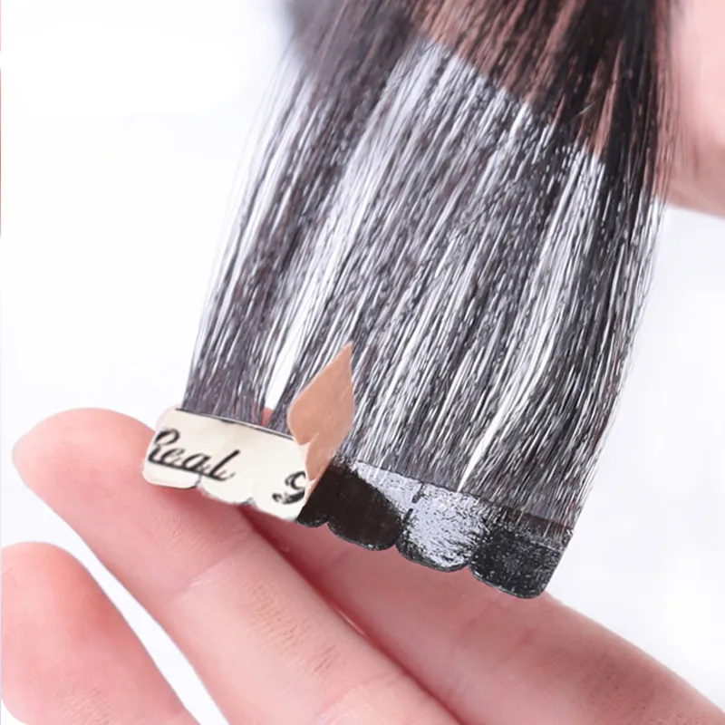 New 100g 40pcs Natural Black Brown Blonde Remy Tape In Human Hair Extensions MiNi Skin Weft