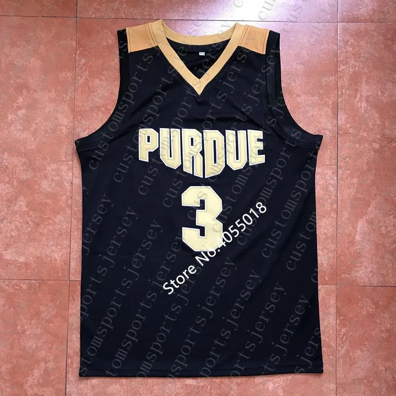 2019 Nieuwe Mens #3 Carsen Edwards Purdue College Basketbal Jersey Gepersonaliseerde aangepaste naam nummer XS-5XL