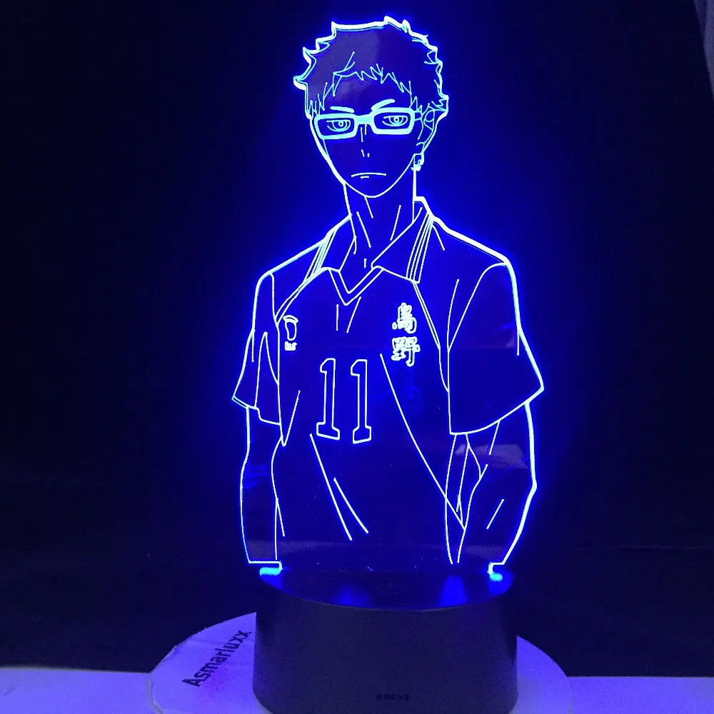 3D LED Anime Lamp HAIKYUU Manga Gift Night Light Otaku Gift Well Packed and Fast Dropship