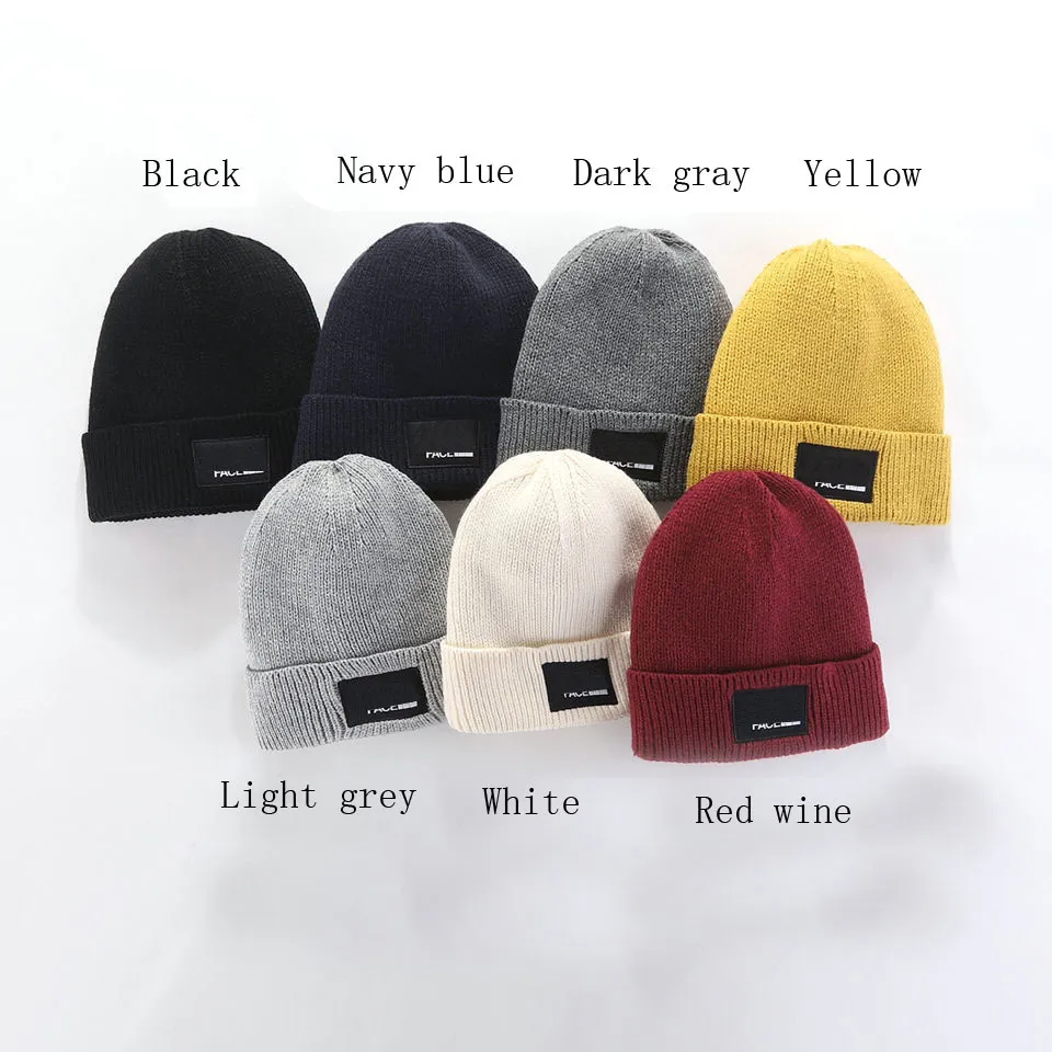 2020 Fashion Beanies TN Brand Men Autumn Winter Hats Sport Knit Hat Thicken Warm Casual Outdoor Hat Cap Double Sided Beanie Skull Caps