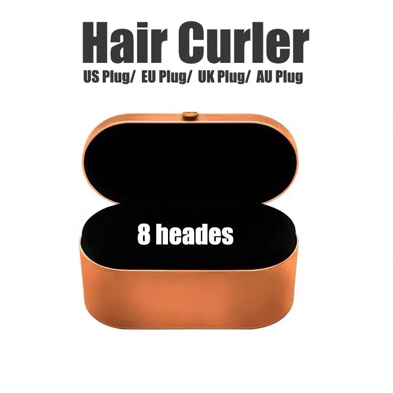 W magazynie EU / UK / US / AU 8HEADS Hair Curler z pudełkiem wielofunkcyjnym Urządzenie do stylizacji włosów Automatyczne Curling Iron Top Quality