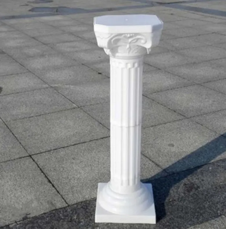 Upscale Style Roman Columns White Color Plastic Pillars Road Cited Wedding Props Event Decoration Supplies