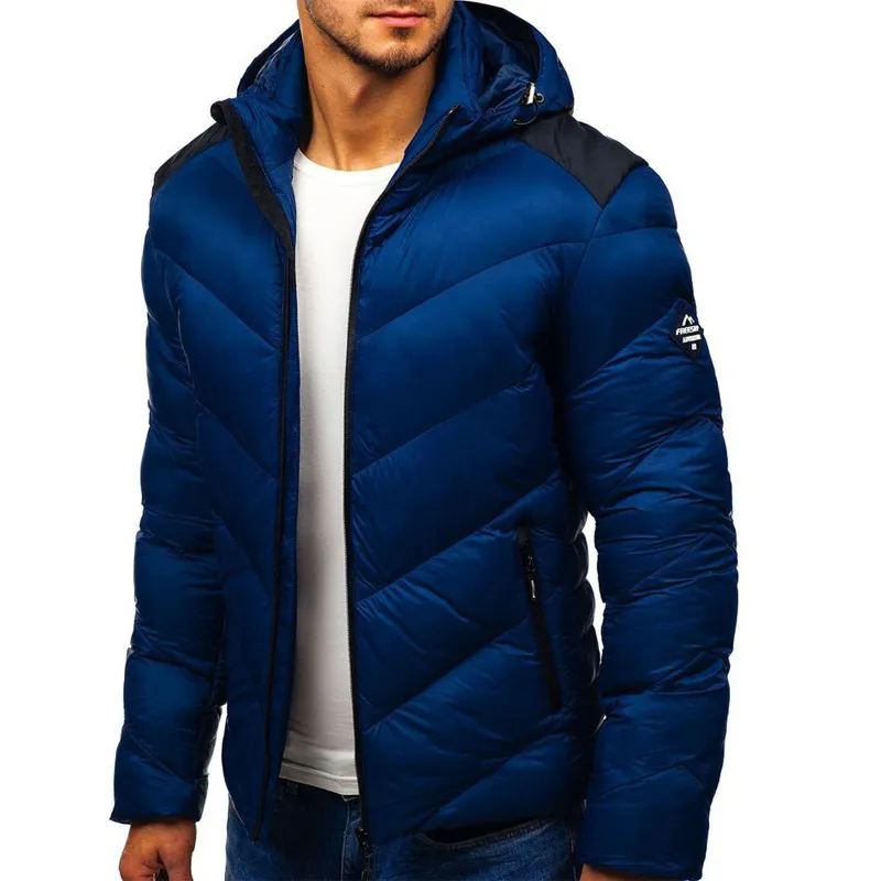 YHWW Chaqueta de Plumas,Hombres Espesar Parkas con Capucha Nuevo botón de  Moda Parka para Hombres Ropa de Invierno Abrigos cálidos para Exteriores  Abrigo Informal de Color sólido para Hombre : : Moda