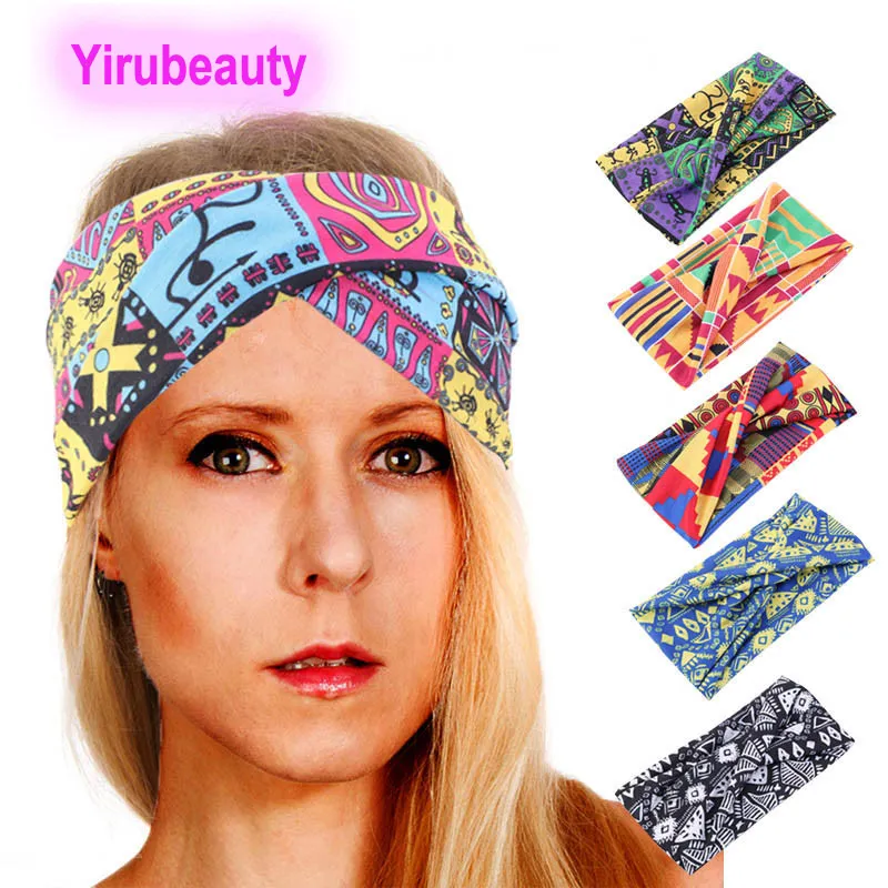 Protezioni del turbante 6Pieces/lot della fascia delle signore di Hairband torta traversa del vento degli accessori per capelli