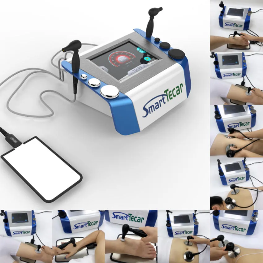 Monopolär radiofrekvens Tecar Massage Machine för Bull BDoy Massager DiaTherapy Fysioterapi Utrustning för att behandla låg ryggsmärta