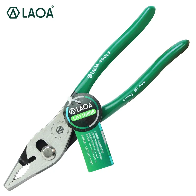 LAOA Multifunctionele CR-MO Slip Joint Tang Pijp Moersleutel Locking Tang Draadsnijder HRC58 Y200321