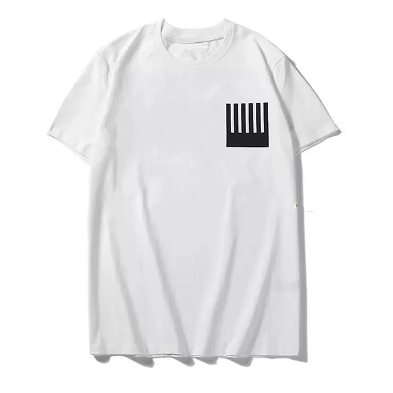 2022 Designer Tide T Shirt T-shirt Laminato Laminato Stampa manica corta Allentato Black and White T-Shirt Casual T-Shirt Pure cotone Tops per uomo e donna