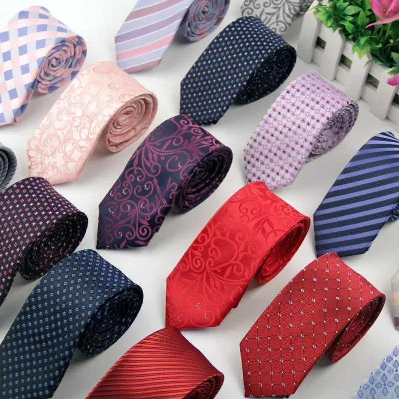 Formalne krawaty na szyję dla mężczyzn poliester tkany krawat mody panowie krawat Business Casual Gravatas niestandardowe logo