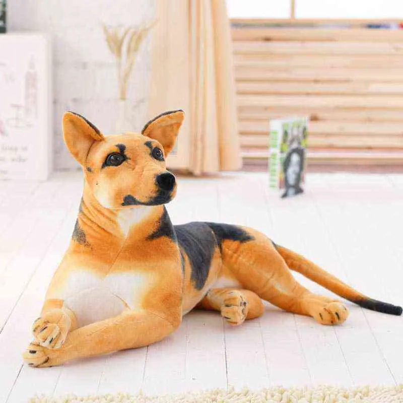 Realistic German Shepherd Huge Dog Plush 30 90cm Giant Stuffed Animal For Kids Perfect Gift 220119 From Daye08 8.03 DHgate.Com